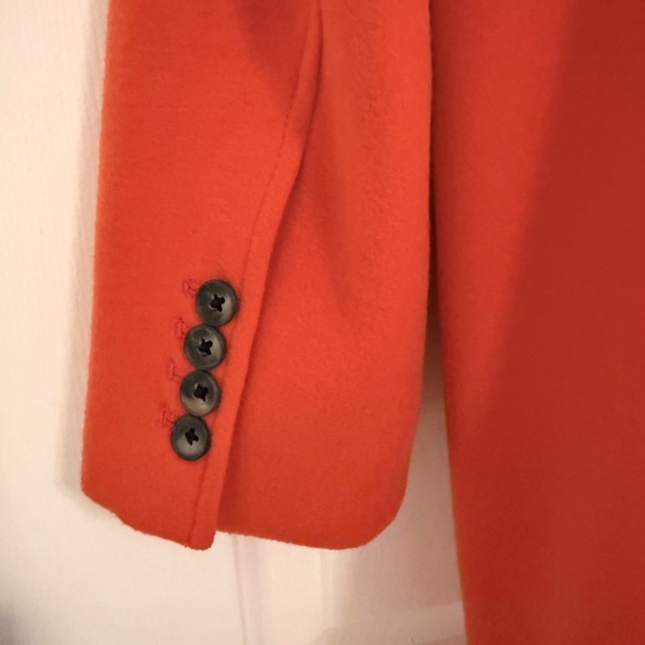 INC-Red Hot Sauce Button Down Overcoat Large - Picture 4 of 10